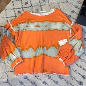 Free People Tie Dye Sweatshirt